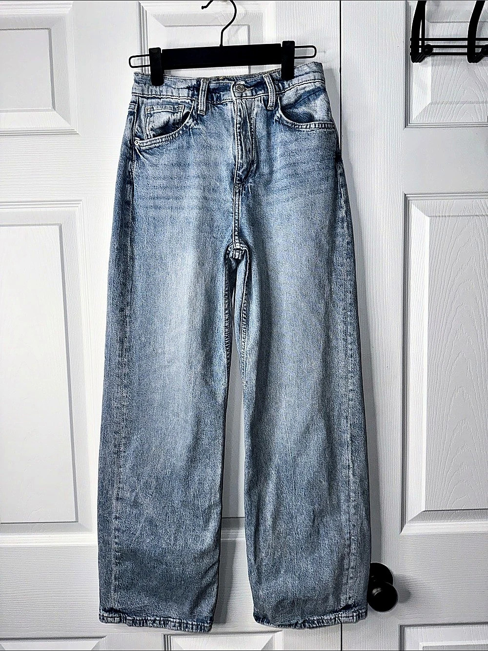 H&M Wide Leg Jeans in Blue Waist 14
